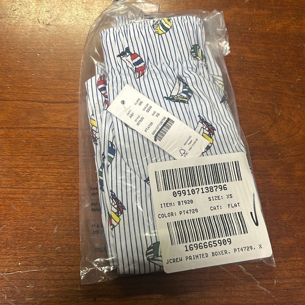 J Crew Printed boxers BT920